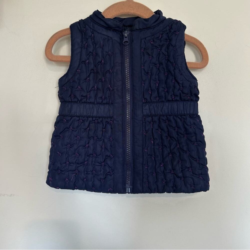 Tahari Baby Blue Quilted Vest Size 12 Months